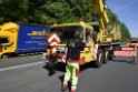 LKW in Boeschung A 3 Rich Frankfurt Hoehe Roesrath Lohmar P050